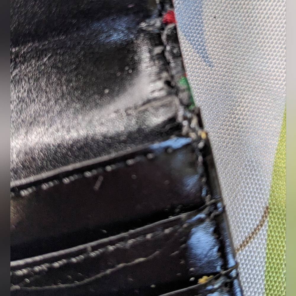 Kate Spade PROJECT Striped Foldover Wallet W/ Callouts For Rehab Or Repurpose - Picture 7 of 16